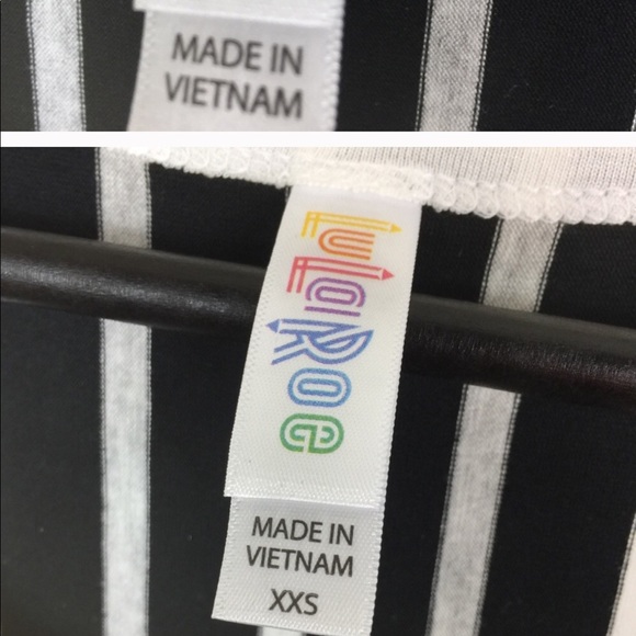 NWT Lularoe Black White Striped Classic Shirt C4 - Picture 5 of 5